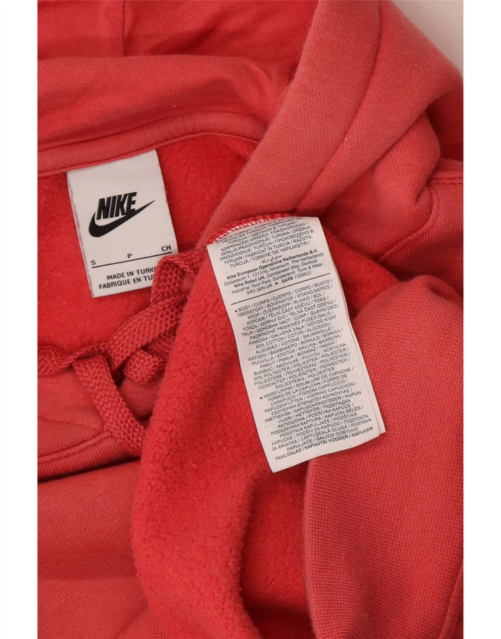 Ανδρικό μπλουζάκι με κουκούλα Nike, μικρό ροζ βαμβακερό