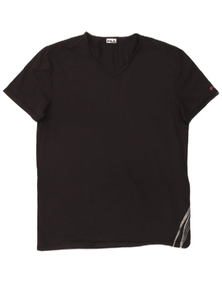 Ανδρικό T-Shirt FILA Top Large Μαύρο