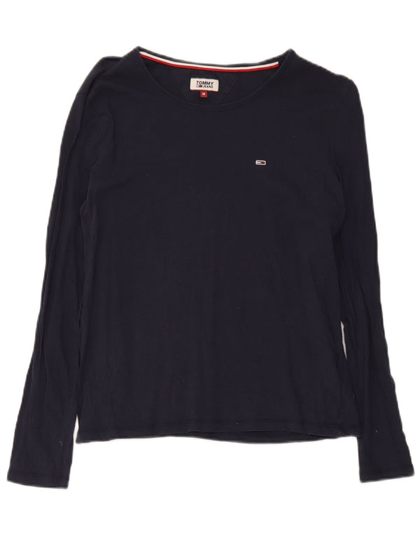 Tommy Hilfiger Γυναικείο τοπ μακρυμάνικο UK 14 Medium Navy Blue Cotton