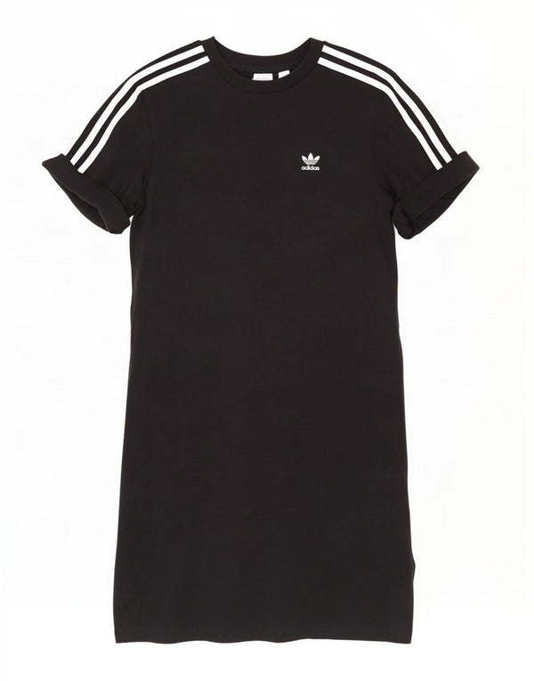 Adidas Γυναικείο T-Shirt Φόρεμα UK 8 Μικρό μαύρο βαμβακερό