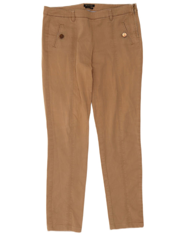 Massimo Dutti Γυναικείο Slim Casual Παντελόνι EU 38 Small W28 L28 Beige