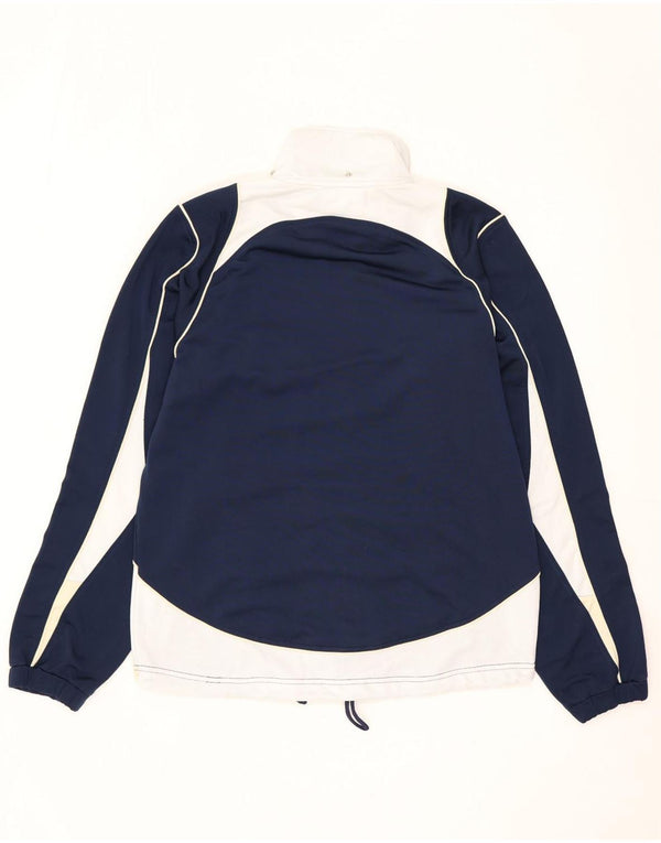Ανδρική αθλητική φόρμα ASICS Top μπουφάν Small Navy Blue Colorblock Polyester