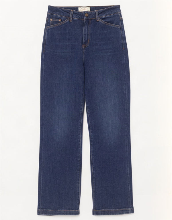 Fat Face Γυναικεία Elise Wide Leg Jeans UK 10 Small W30 L30 Blue Cotton
