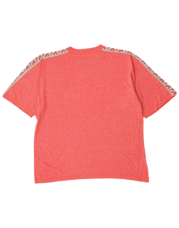 Ανδρικό γραφικό T-Shirt Diadora Top Large Pink Colourblock Βαμβακερό