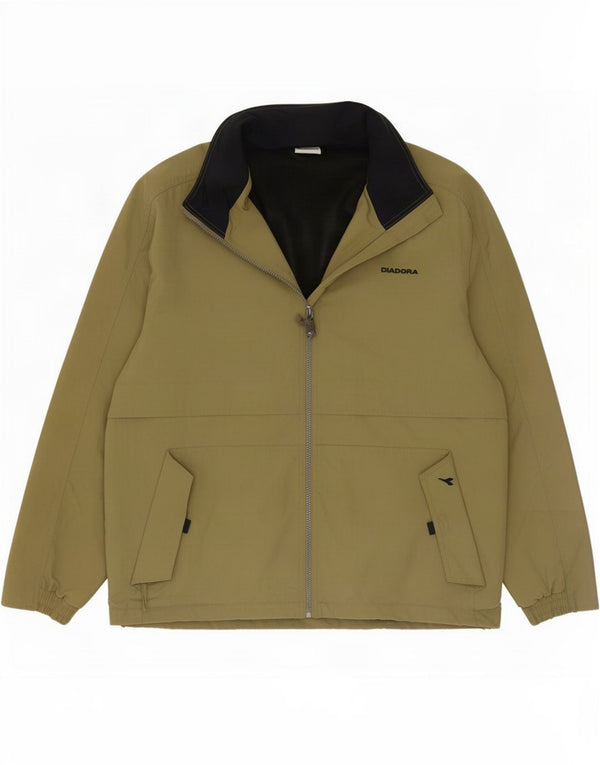 Diadora Ανδρικό μπουφάν βροχής UK 38 Medium Khaki Polyamide