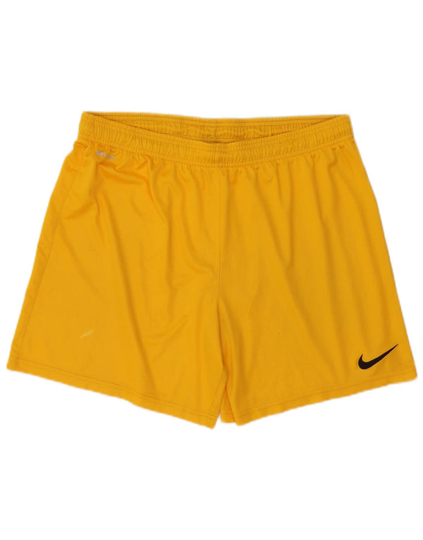Ανδρικό αθλητικό σορτς Nike Dri Fit σε μεγάλο κίτρινο πολυεστέρα