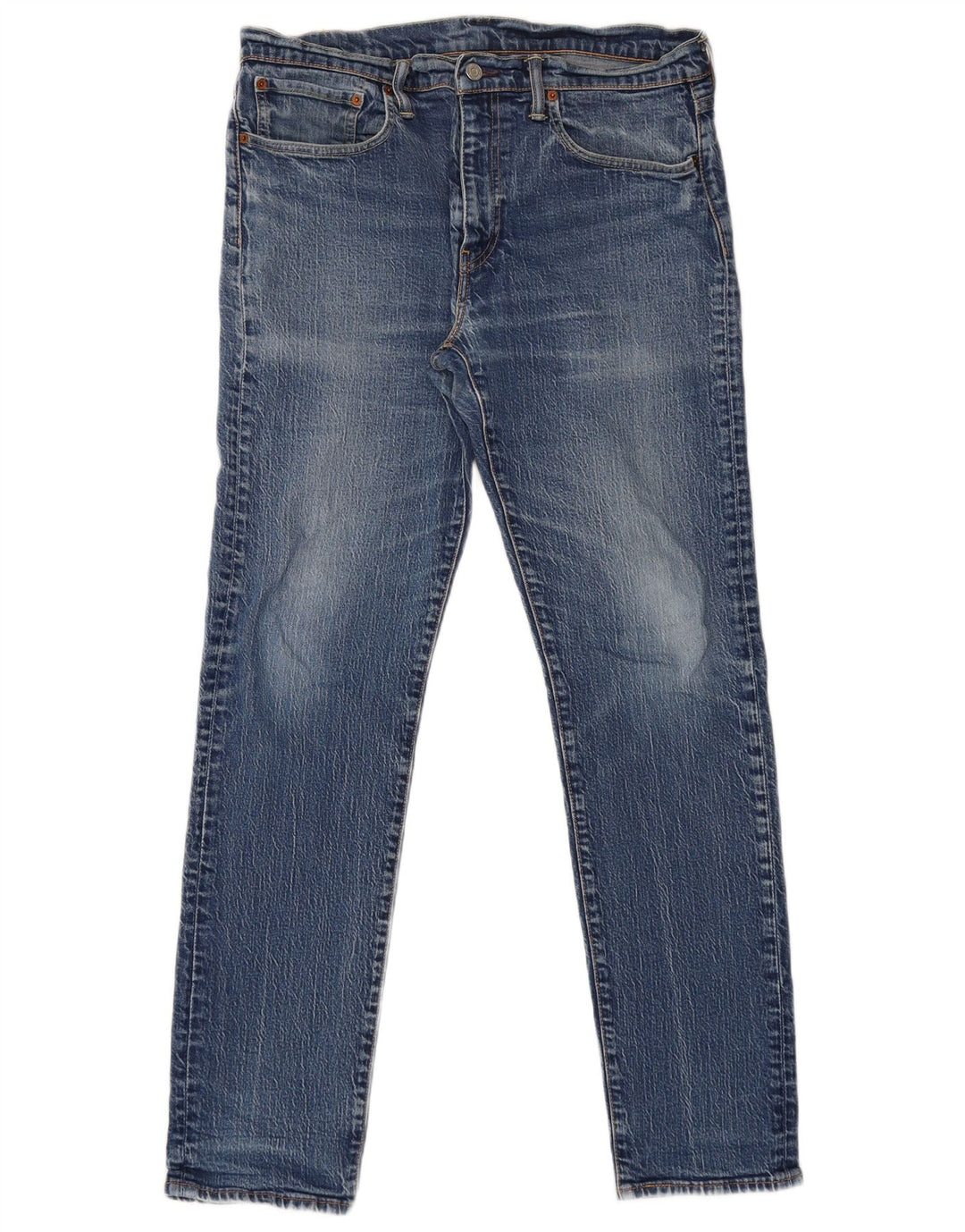 Levi's Mens 502 Tapered Jeans W34 L34 Blue Cotton