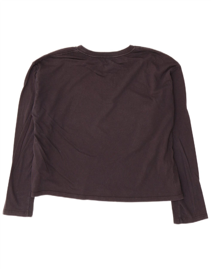 Γυναικείο Crop Top Levi's μακρυμάνικο UK 14 Medium Navy Blue Cotton