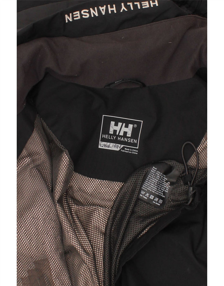 Μπουφάν Helly Hansen Boys Hooded Windbreaker 7-8 Years Black Polyester