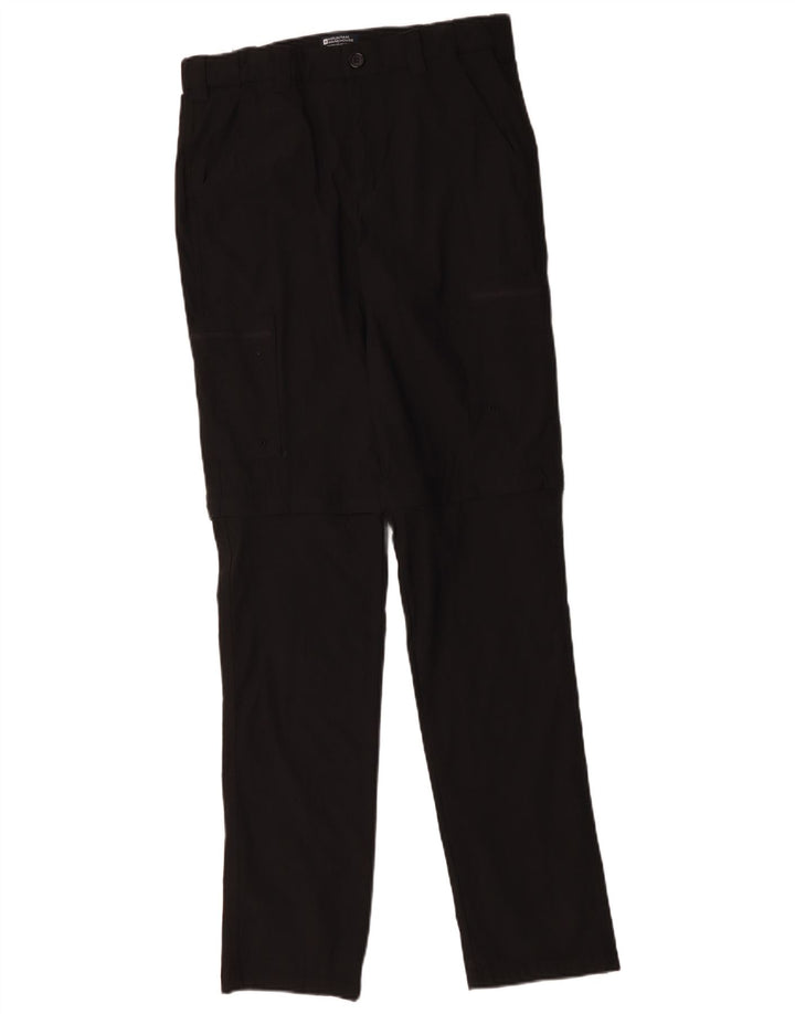 Mountain Warehouse Ανδρικό ίσιο παντελόνι Cargo W30 L33 Μαύρο Nylon