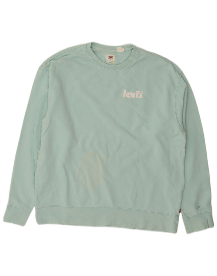 Ανδρικό φούτερ Levi's Jumper Μεγάλο Τυρκουάζ Βαμβακερό