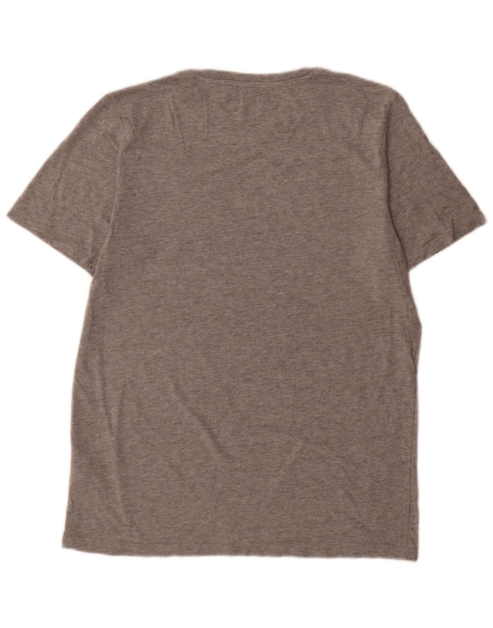 Jack & Jones Ανδρικό γραφικό T-Shirt Top μεγάλο γκρι βαμβακερό
