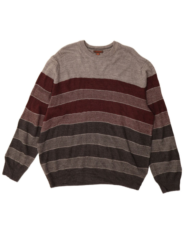 Dockers Ανδρικό πουλόβερ με λαιμόκοψη XL πολύχρωμο ακρυλικό ριγέ