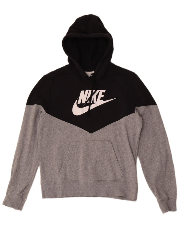 Nike Boys Graphic Hoodie Jumper 10-11 ετών Μεσαίο μαύρο βαμβακερό χρώμα