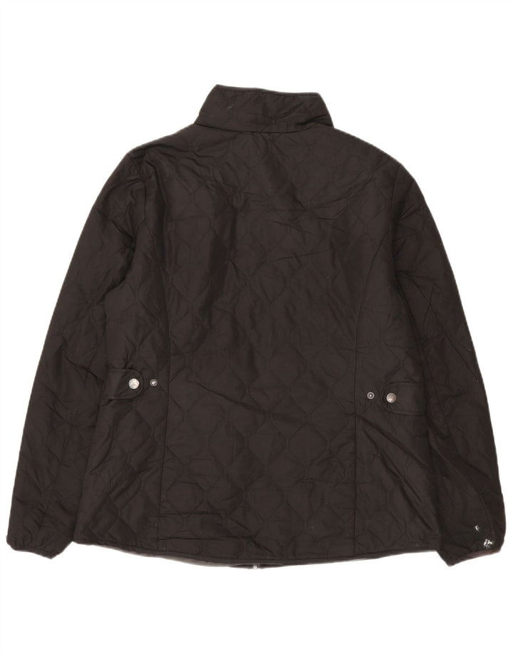 Γυναικείο καπιτονέ μπουφάν Eddie Bauer UK 16 μεγάλο μαύρο πολυεστέρα