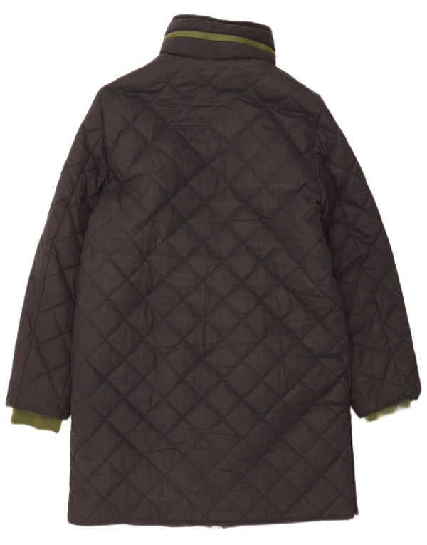 White Stuff Γυναικείο Καπιτονέ παλτό UK 10 Small Grey Polyester