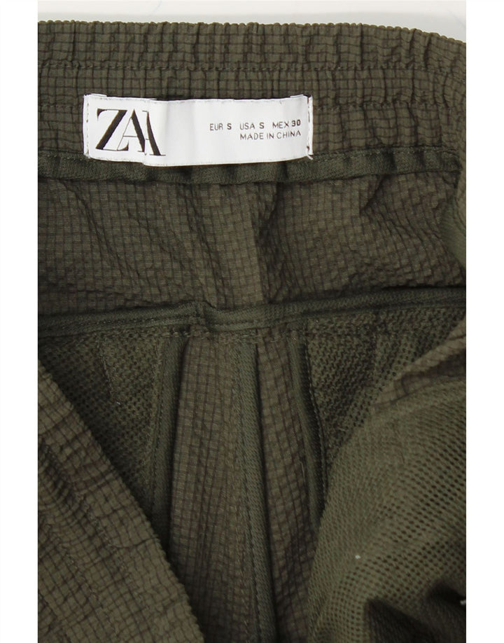 ZARA Mens Casual Shorts Small W30 Khaki Vintage Zara and Second-Hand Zara from Messina Hembry 