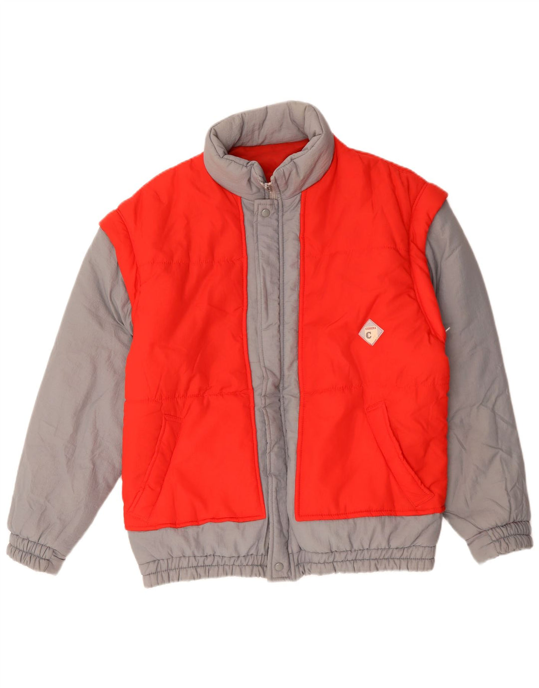 Carrera Ανδρικό μπουφάν UK 40 Large Red Colourblock Polyamide