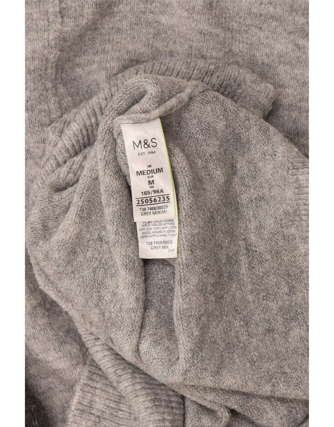 Marks & Spencer Γυναικείο πουλόβερ με λαιμό χελώνα UK 14 Medium Grey