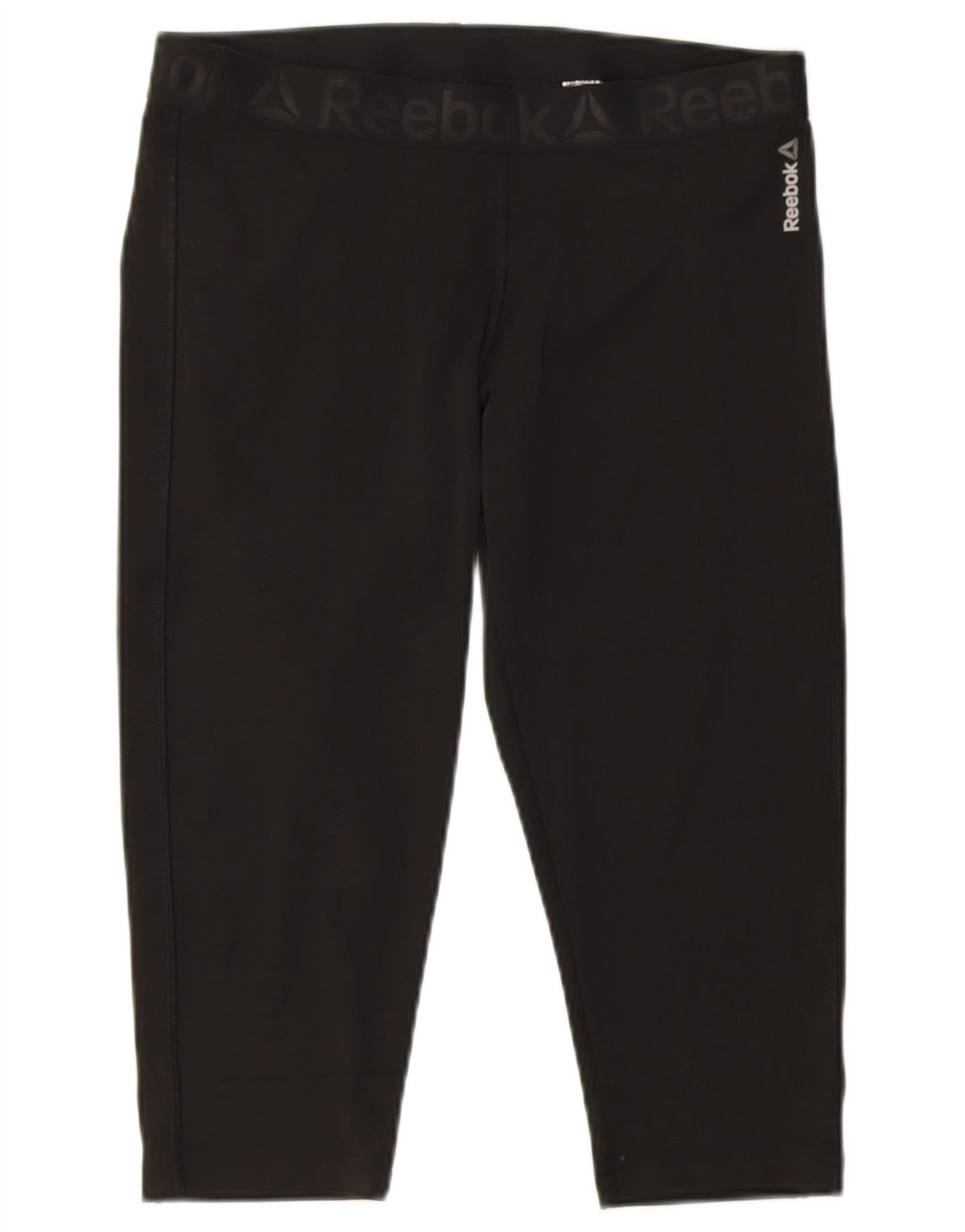 Reebok Γυναικεία Κάπρι Κολάν UK 16/18 Μεγάλος Μαύρος Πολυεστέρας