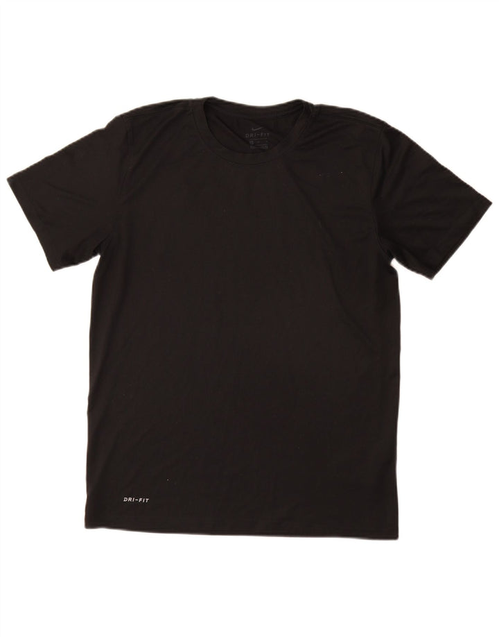 Ανδρικό T-Shirt Nike Dri Fit Top από μεσαίο μαύρο πολυεστέρα