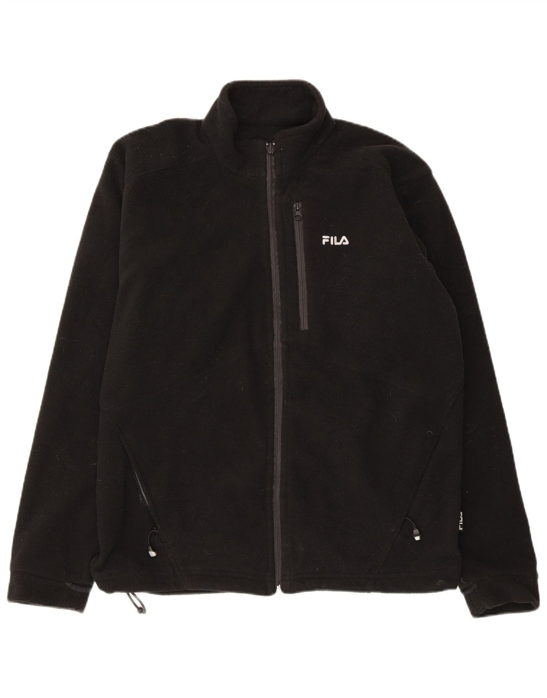 FILA Ανδρικό Fleece Jacket UK 40 Large Black Polyester
