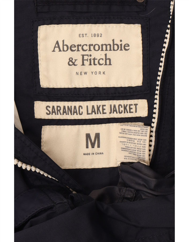 Ανδρικό μπουφάν Abercrombie & Fitch UK 38 Medium Navy Blue Nylon