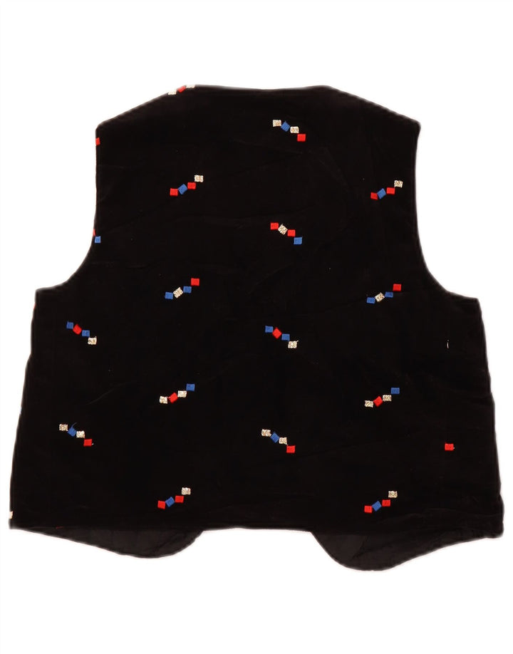 Vintage Γυναικείο Velvet OPEN Γιλέκο US 2 XS Μαύρο