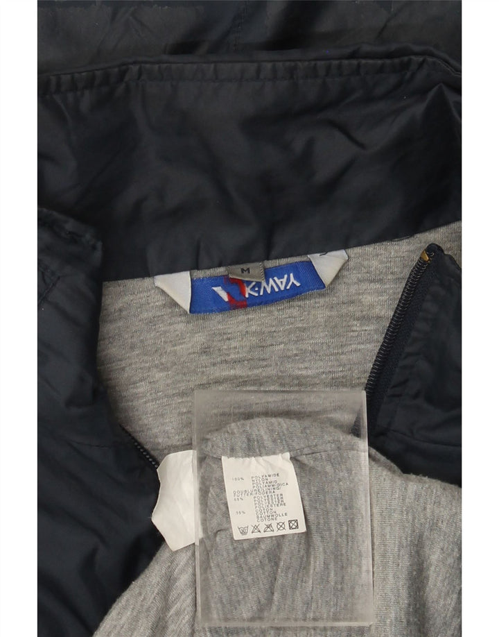 K-WAY Ανδρικό μπουφάν βροχής με κουκούλα UK 38 Medium Navy Blue Polyamide