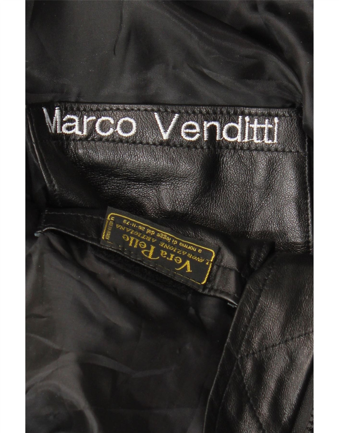 VINTAGE Ανδρικό Δερμάτινο Μπουφάν UK 36 Small Black Leather