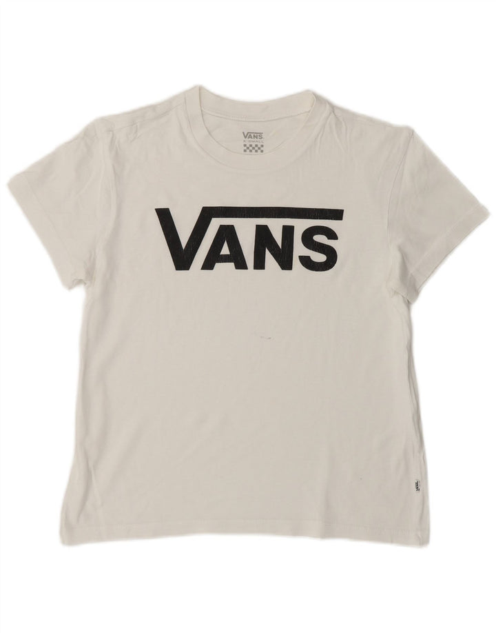 Γυναικείο γραφικό μπλουζάκι VANS Top UK 6 XS Λευκό