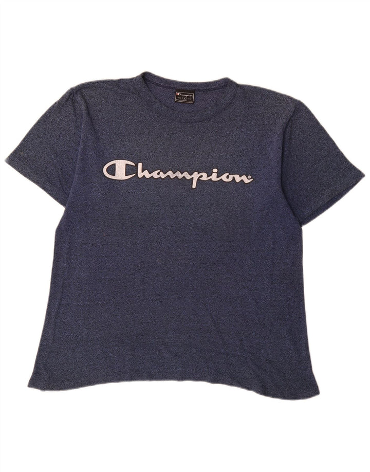 Ανδρικό γραφικό μπλουζάκι Champion Top Medium Navy Blue βαμβακερό