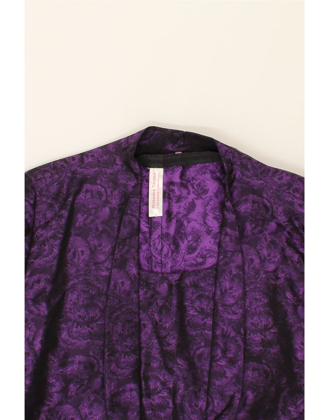 VINTAGE Womens 2 Piece Set UK 14 Medium Purple Floral Vintage Vintage and Second-Hand Vintage from Messina Hembry 