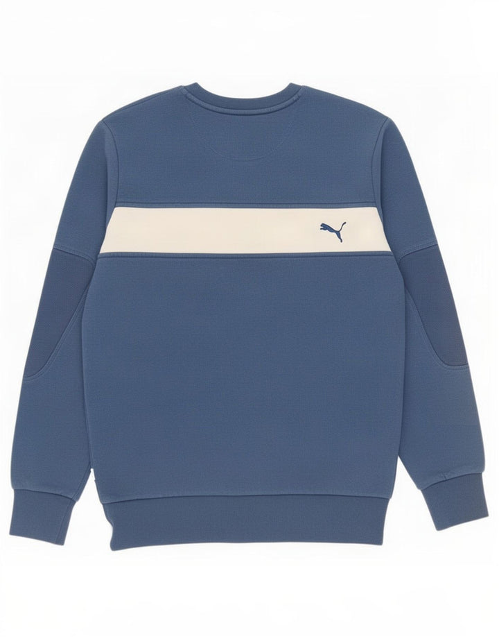 Ανδρικό γραφικό φούτερ Puma Jumper Small Blue Colourblock
