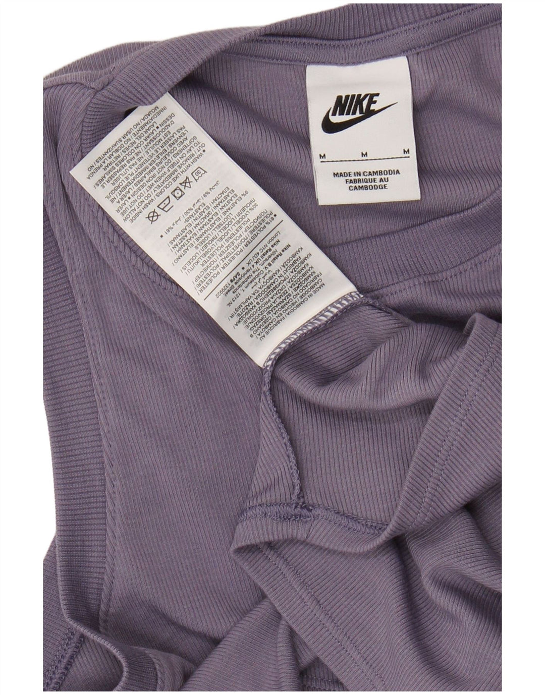 Γυναικείο γιλέκο NIKE Crop Top UK 12 Medium Purple Polyester