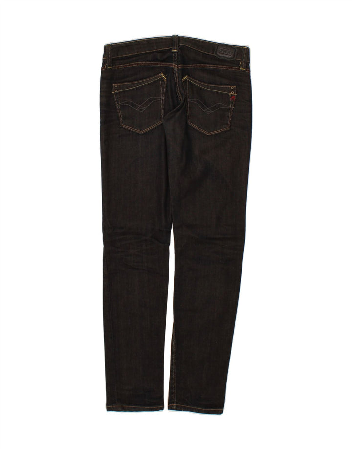 REPLAY Womens Slim Jeans W26 L30 Black Cotton Vintage Replay and Second-Hand Replay from Messina Hembry 