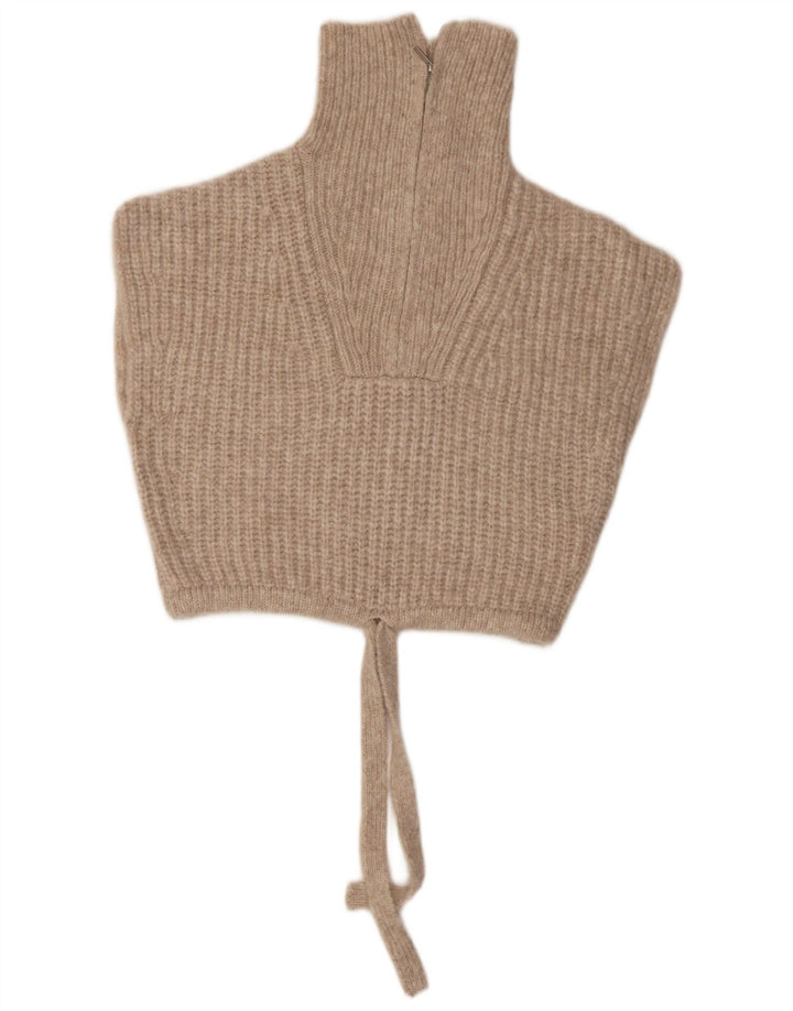 Zara Γυναικείο γιλέκο Crop Tank Top UK 14 Medium Beige Polyamide