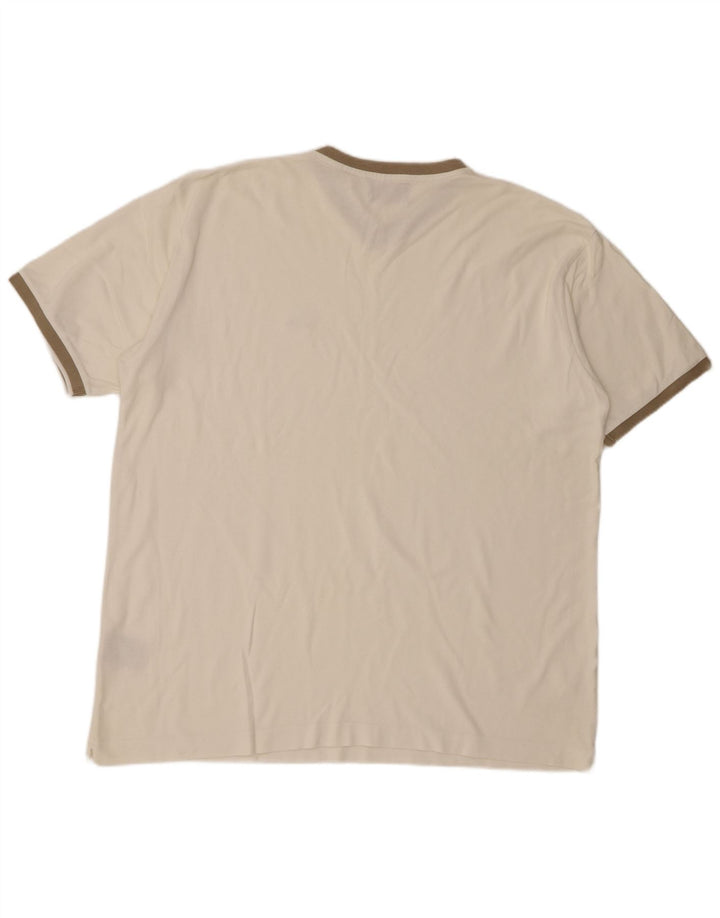 Ανδρικό T-Shirt Kappa Top 2XL Λευκό βαμβακερό