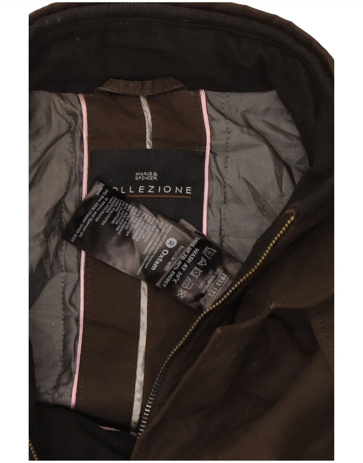 Marks & Spencer Ανδρικό Μπουφάν Windbreaker UK 38 Βαμβακερό μεσαίο καφέ