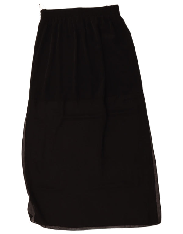 Topshop Γυναικεία Ψηλόμεση Maxi Φούστα UK 14 Large W30 Μαύρη