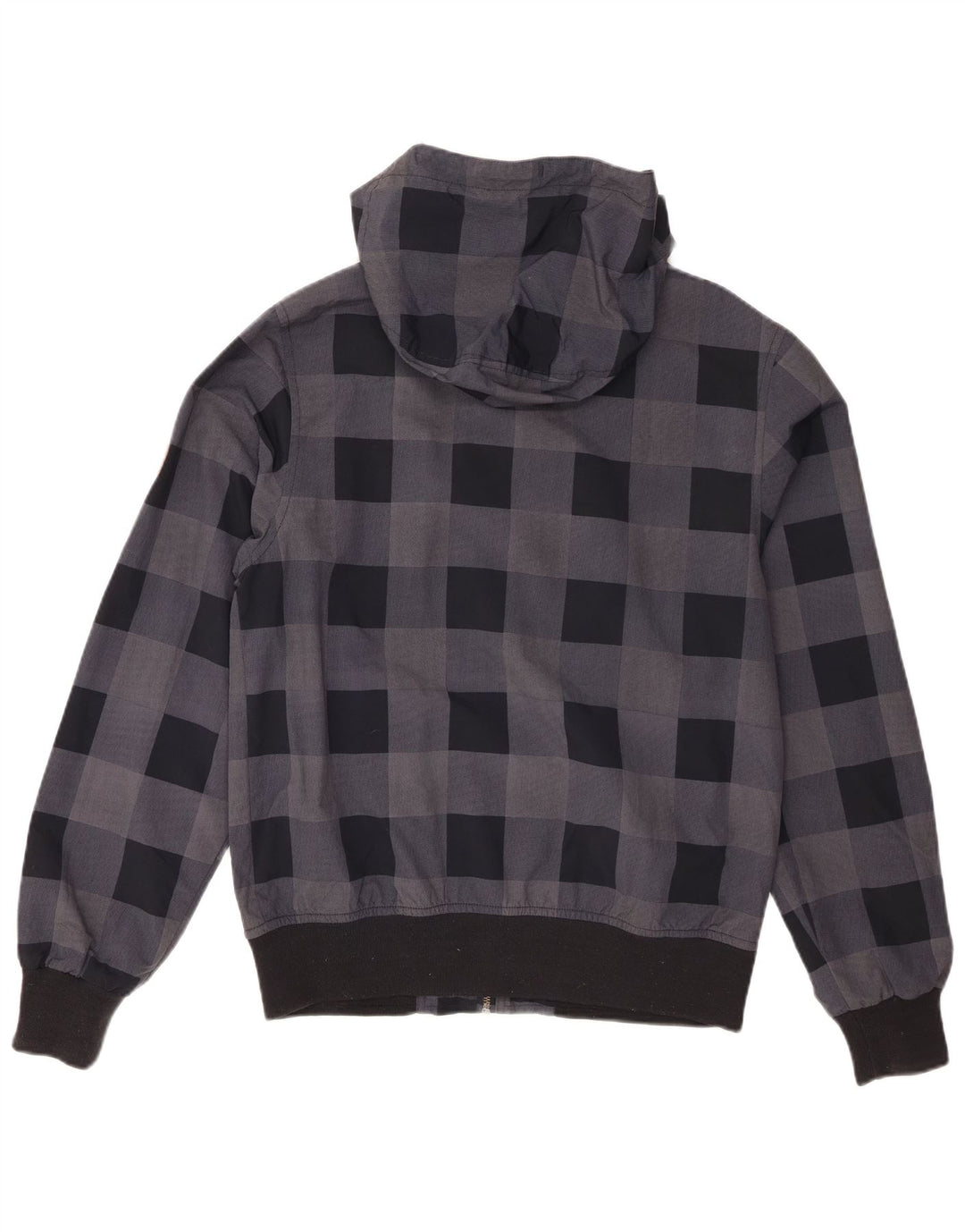 Billabong Ανδρικό μπουφάν με κουκούλα UK 38 Medium Grey Gingham Polyamide