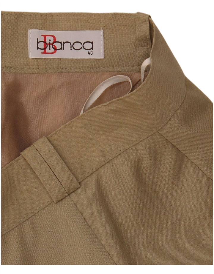 Bianca Γυναικεία ίσια φούστα EU 40 Medium W28 Beige New Wool