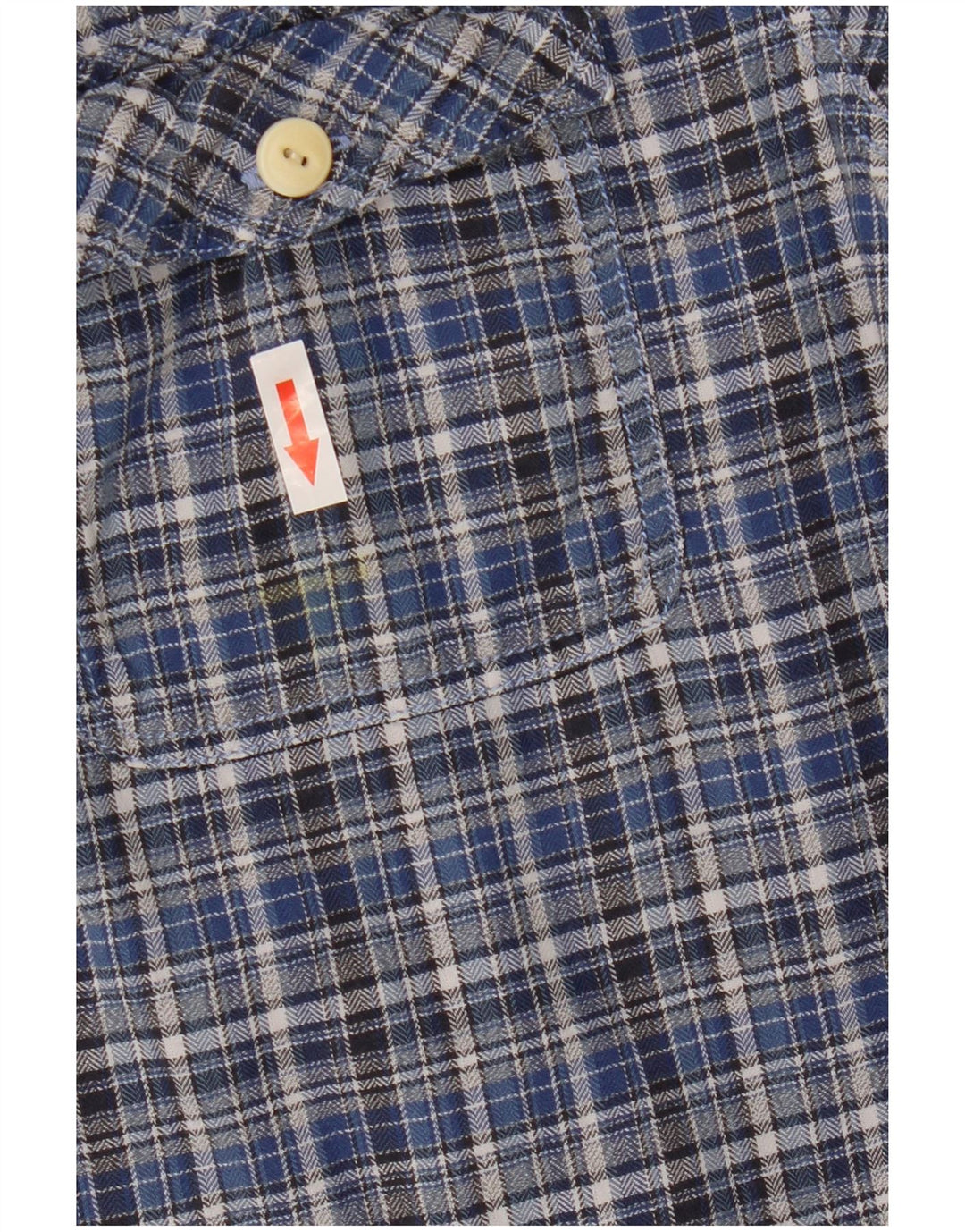 Fat Face Ανδρικό πουκάμισο Classic Fit Flannel, μεσαίο μπλε βαμβακερό