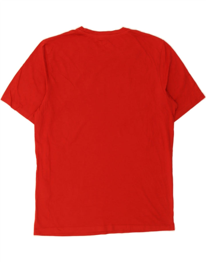 JACK & JONES Mens Graphic T-Shirt Top Large Red Cotton Vintage Jack & Jones and Second-Hand Jack & Jones from Messina Hembry 