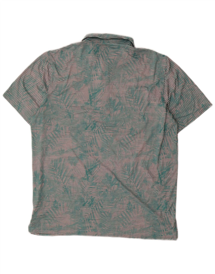 Ανδρικό πουκάμισο πόλο PUMA XL Πράσινη ρίγα