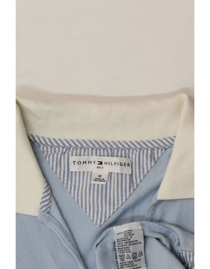 TOMMY HILFIGER Womens Polo Shirt UK 14 Medium Blue Cotton Vintage Tommy Hilfiger and Second-Hand Tommy Hilfiger from Messina Hembry 