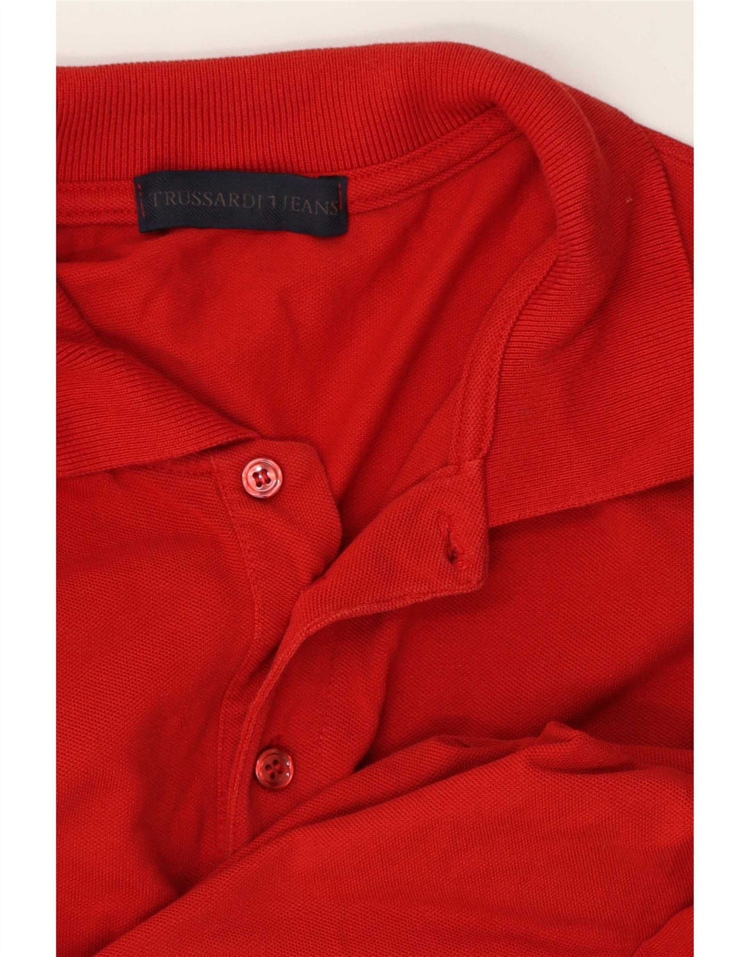Trussardi Jeans Ανδρικό Πόλο Μπλουζάκι XL Κόκκινο
