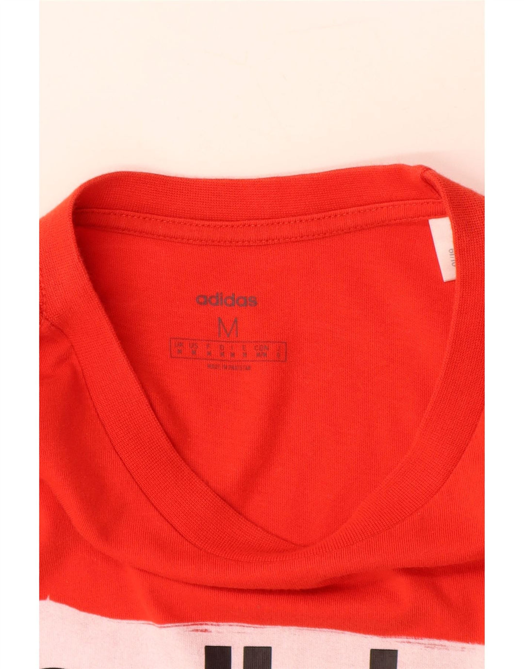 Ανδρικό γραφικό T-Shirt ADIDAS Top Μεσαίο κόκκινο βαμβακερό