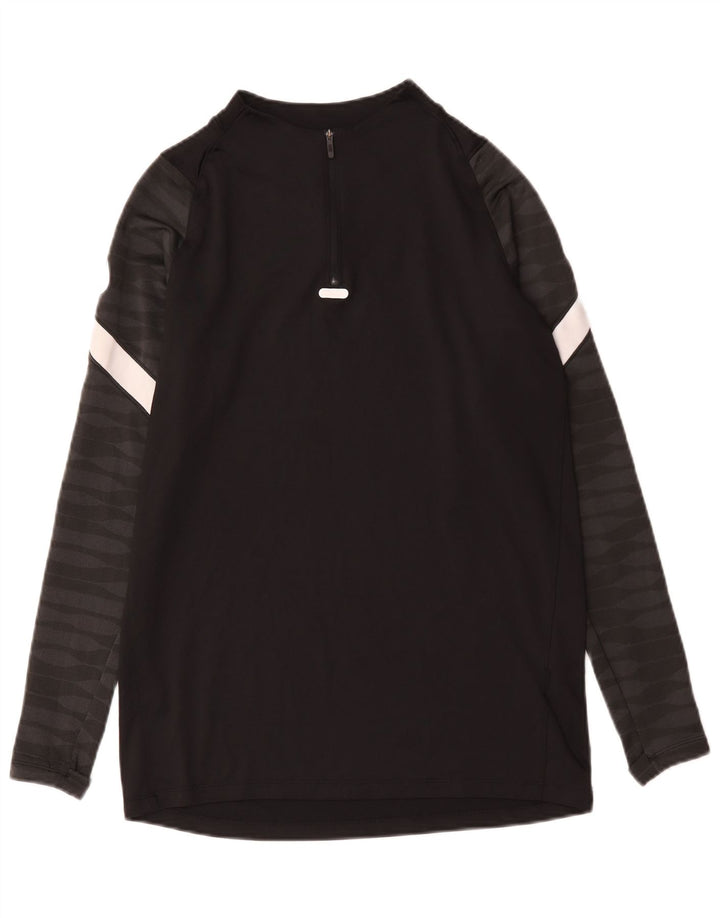 Ανδρική φόρμα Nike Dri Fit με φερμουάρ πουλόβερ στο επάνω μέρος, μεσαίο μαύρο χρώμα