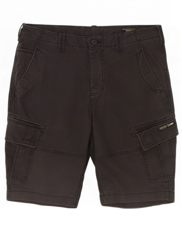 Ανδρικό σορτς Cargo Superdry W34 μεγάλο γκρι βαμβακερό